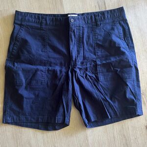 KAHALA Mens Shorts 40 Navy Blue Pockets Cotton Cargo Twill NWOT